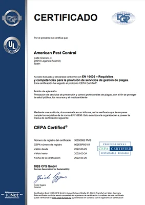 Certificado CEPA